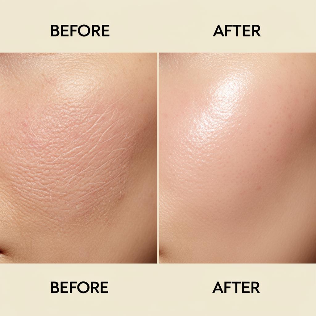 HydraFacial before and after
