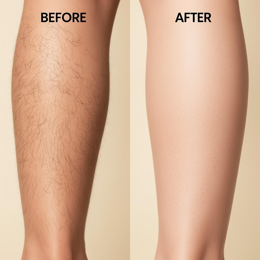 Laser Hair Removal before and after